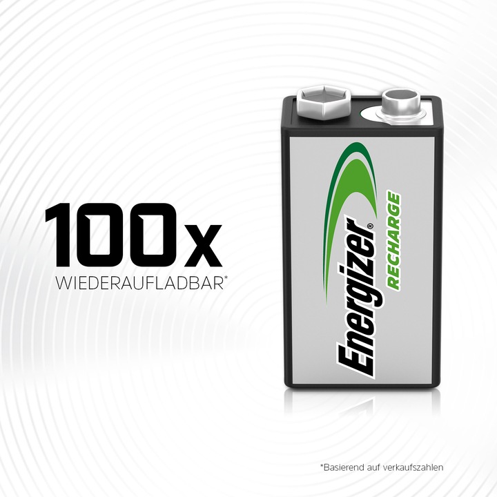 Actual product image Energizer Recharge Power Plus (1 pcs., 9V Block, 175 mAh)