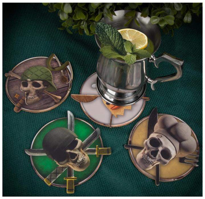 Image du produit Cinereplicas One Piece Coasters Pack 4 Characters #2 (4x, Dessous de verre)