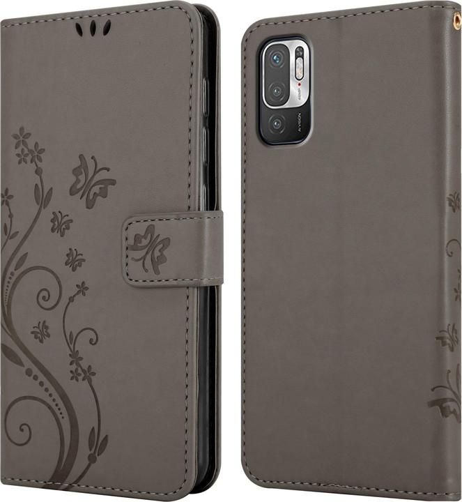 Produktbild Cadorabo Flower Book Hülle (Xiaomi Poco M3 Pro 5G, Xiaomi Redmi Note 10 5G)
