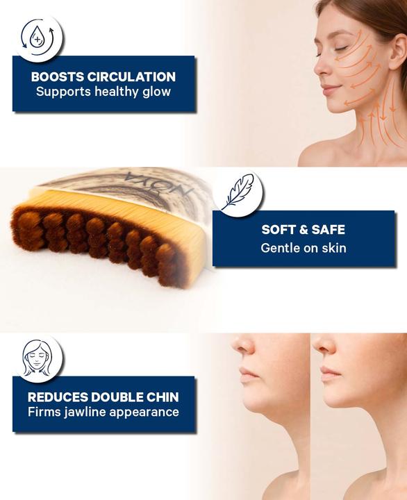 Actual product image Noya Lymph Brush Lymphdrainage-Gesichtsbürste