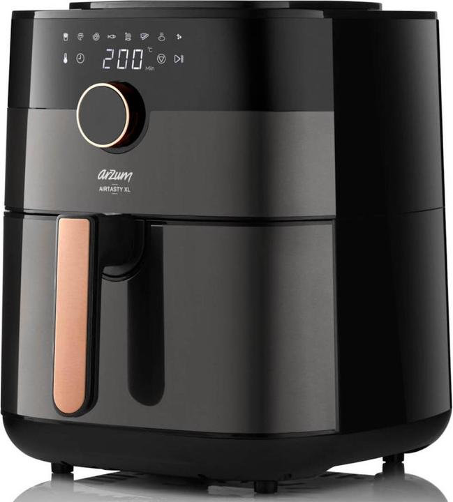 Actual product image Arzum Heissluftfritteuse Fritteuse Heissluft-Funktion, mit Display Schwarz-Silb