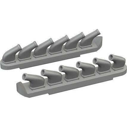 Eduard P-51D exhaust stacks PRINT for Arma Hobby