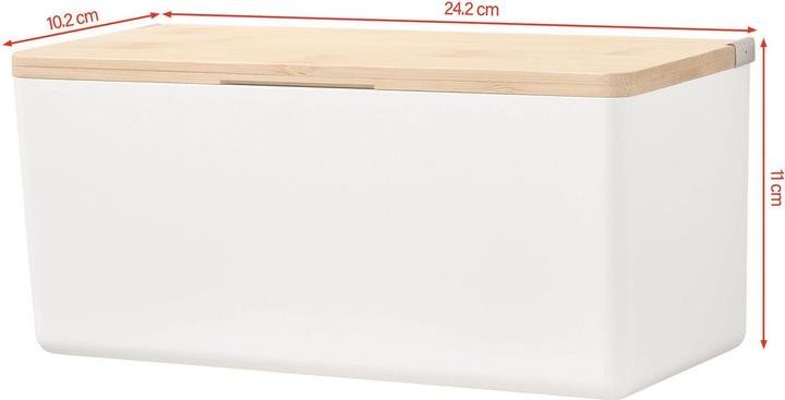 Actual product image tesa BABOO Storage box with lid, medium size incl. adhesive solution without drilling