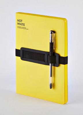 Produktbild Nuuna Not White L LIGHT, Gelb (22 x 16.5 cm, Blanko, Weicher Einband)