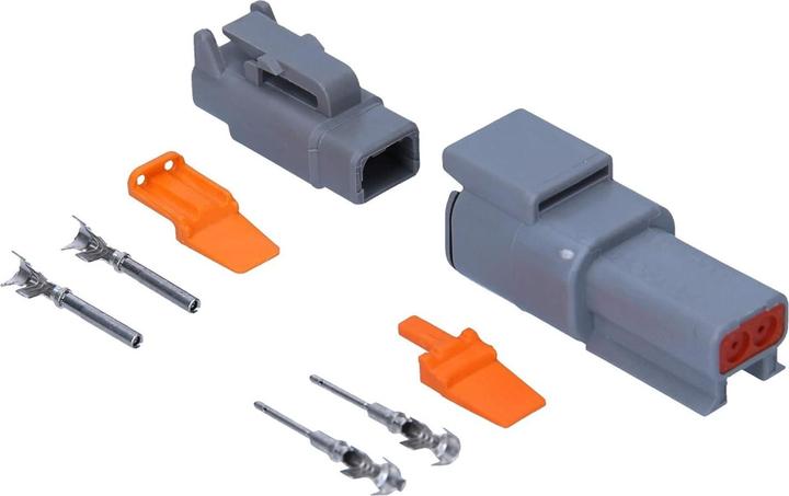Produktbild Kalitec DEUTSCH DTM Set 2-polig wasserdichter KfZ Industrie Stecker KALI-1402 0,3-1,3mm² I Original vom deut