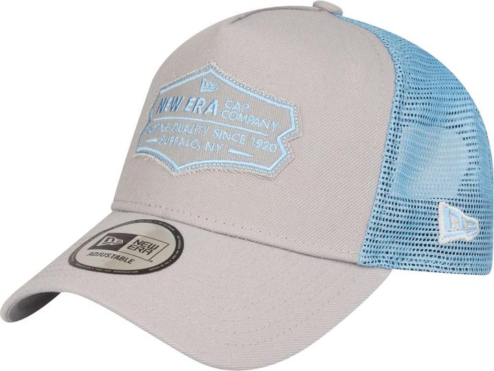 Produktbild New Era Adjustable Trucker Cap - RETRO PATCH grau / sky (One Size)