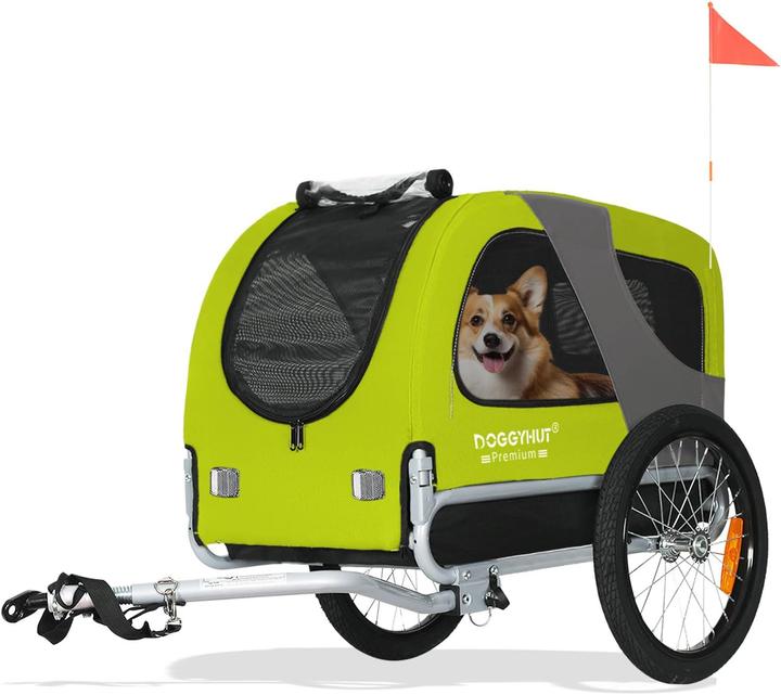 Actual product image Tiggo Fahrradanhänger für Hunde bis 23 kg, klappbar