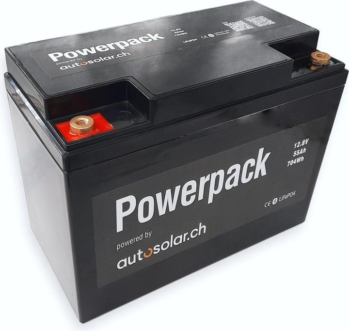 Produktbild Autosolar Solar-Komplettpaket 2 x 100W Solaranlage mit Lithiumbatterie 55Ah und 600W-Wechselrichter (200 W)