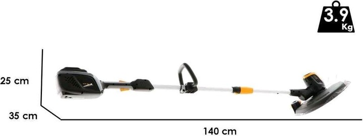 Immagine prodotto alpina Tagliaerba a batteria ATR 48 Li con batteria B 420 (48 Volt, 2 Ah) e caricabatteria (Filo di taglio)