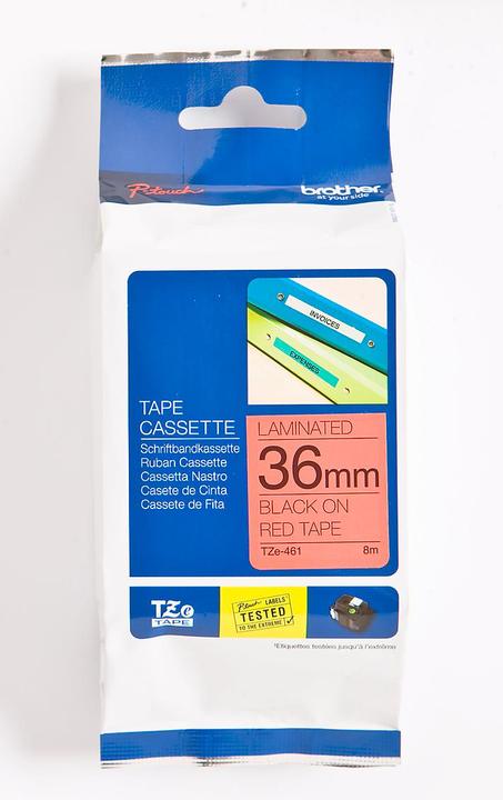 Brother P-touch ribbon TZe-461, TZ ribbon (3.60 cm, Red)