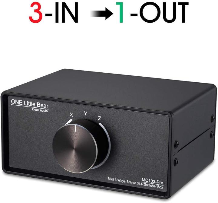 Produktbild Nobsound 3-Wege XLR Audio Umschalter (MC103 Pro)