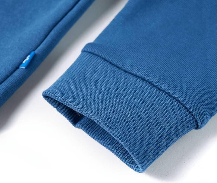 Immagine prodotto vidaXL Maglia con cappuccio per bambini blu 116,Materiale: 80 % cotone. 20 (116)