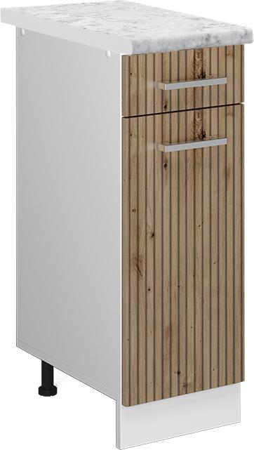 Artisan Eiche, Marble-Weiss, Weiss