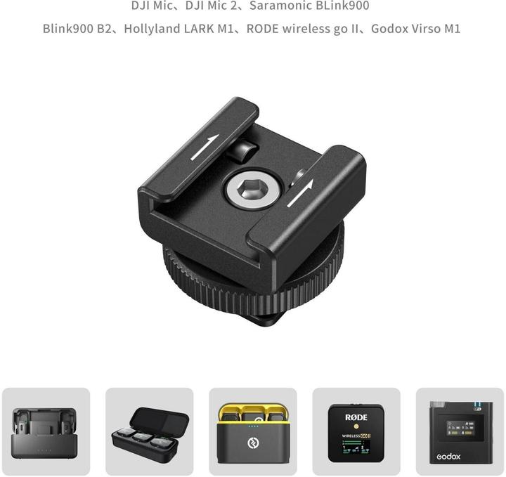 Actual product image SmallRig 4822 Wireless Microphone Support with Cold Shoe Mount (Various video accessories)