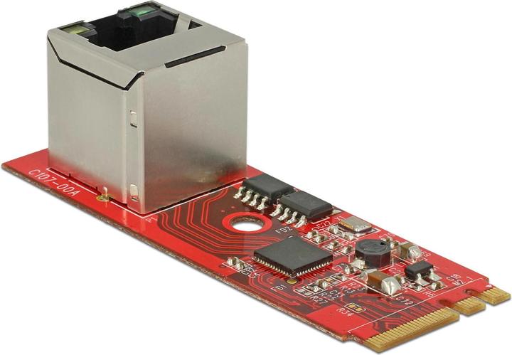 Actual product image Delock M.2 Key A+E network card, 1Gbps (M.2 A Key, M.2 E Key)