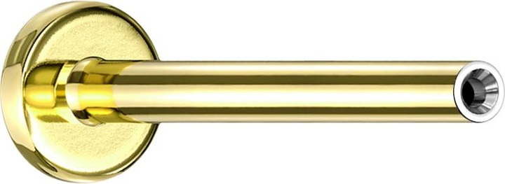 Immagine prodotto Star Piercing Asta per labret microfilettata placcata oro (Titanio G23, senza ottone)