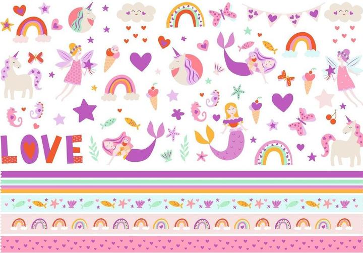 Produktbild Folia Bastelblock Glitter (27x)