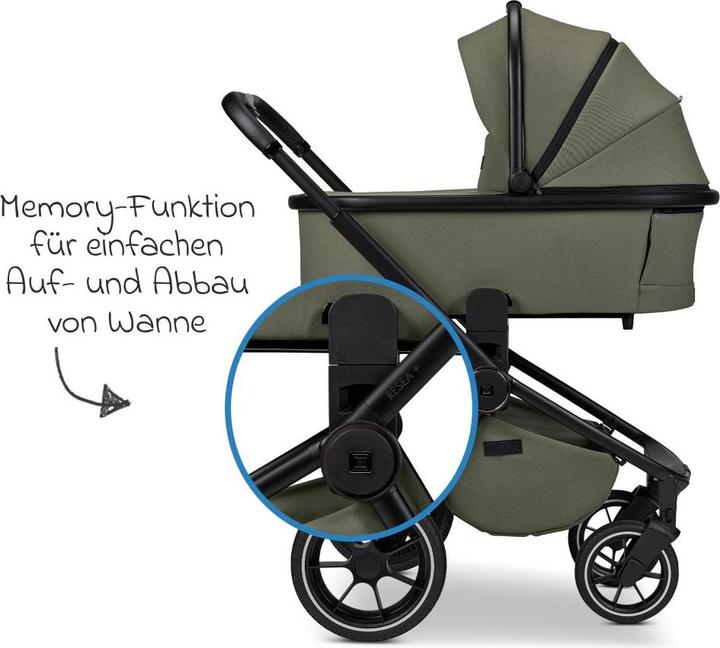 Actual product image Moon Kombikinderwagen 2in1 Kombi-Kinderwagen Resea + bis 22 kg