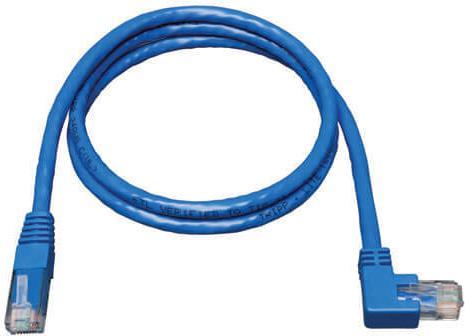 Immagine prodotto Eaton Cavo Ethernet UTP modellato Cat6 Gigabit ad angolo retto da M a RJ45 M Blu (CAT6, 3 m)