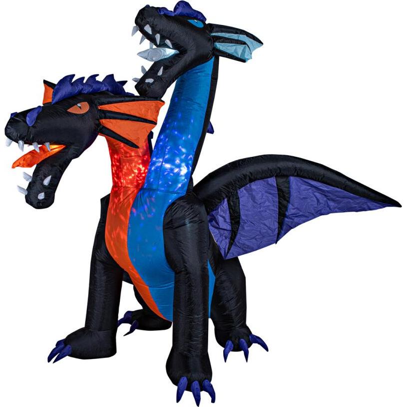 Europalms Drago gonfiabile di Halloween, animato, 208 cm
