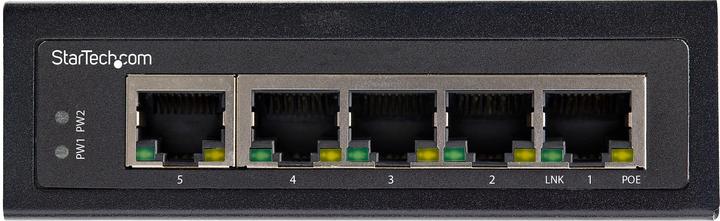Produktbild StarTech Industrial 5 Port Gigabit PoE Switch - - Power Over Ethernet Switch - GbE PoE+ Unmanaged Switch - (5 Ports)