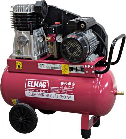 Image du produit Elmag - Kompressor EUROAIR 401/10/50 W, 220 l/min, 10 bar, 50 Liter, 230V (10 bar, 50 l)