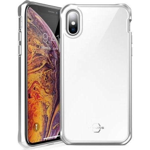 Itskins Hybridglass (Apple iPhone XS Max), Smartphone Hülle, Grau