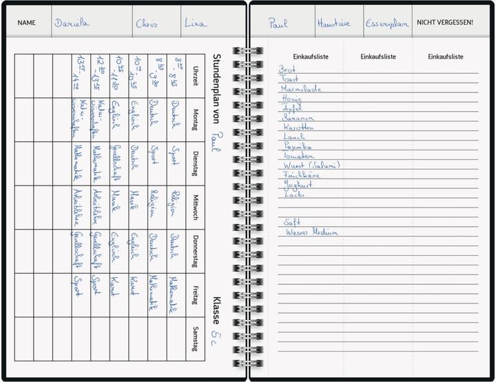 Valori nutrizionali e ingredienti Libro calendario planner famiglia (A5, Tedesco)