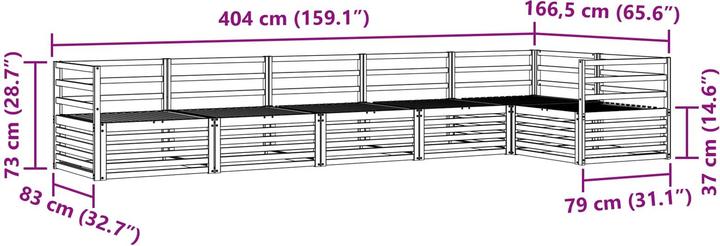 Produktbild vidaXL Outdoor-Sofa