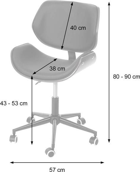 Produktbild Swisshandel24 Drehstuhl (43 - 53 cm)