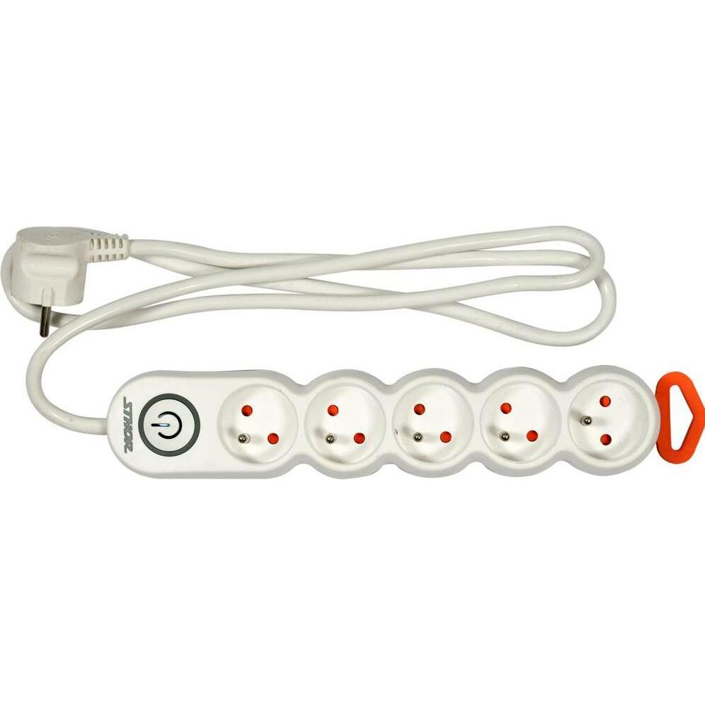 Toya, Ciabatta multipresa, STHOR PRZEDŁUŻACZ / LISTWA U.5g*1,5m (5 x, CEE 7/5, 1.50 m)