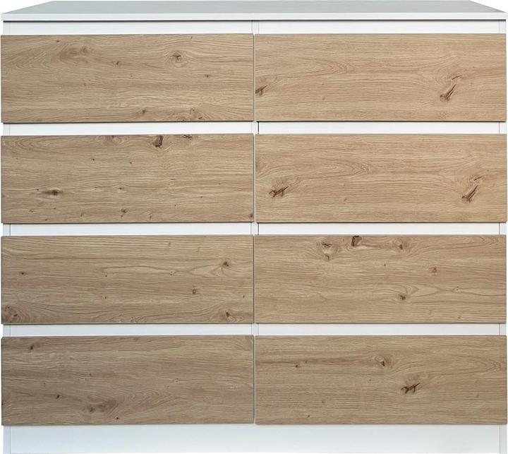 Produktbild HTI-Living Kommode 8 Schubladen Thekla Weiss-Artisaneiche