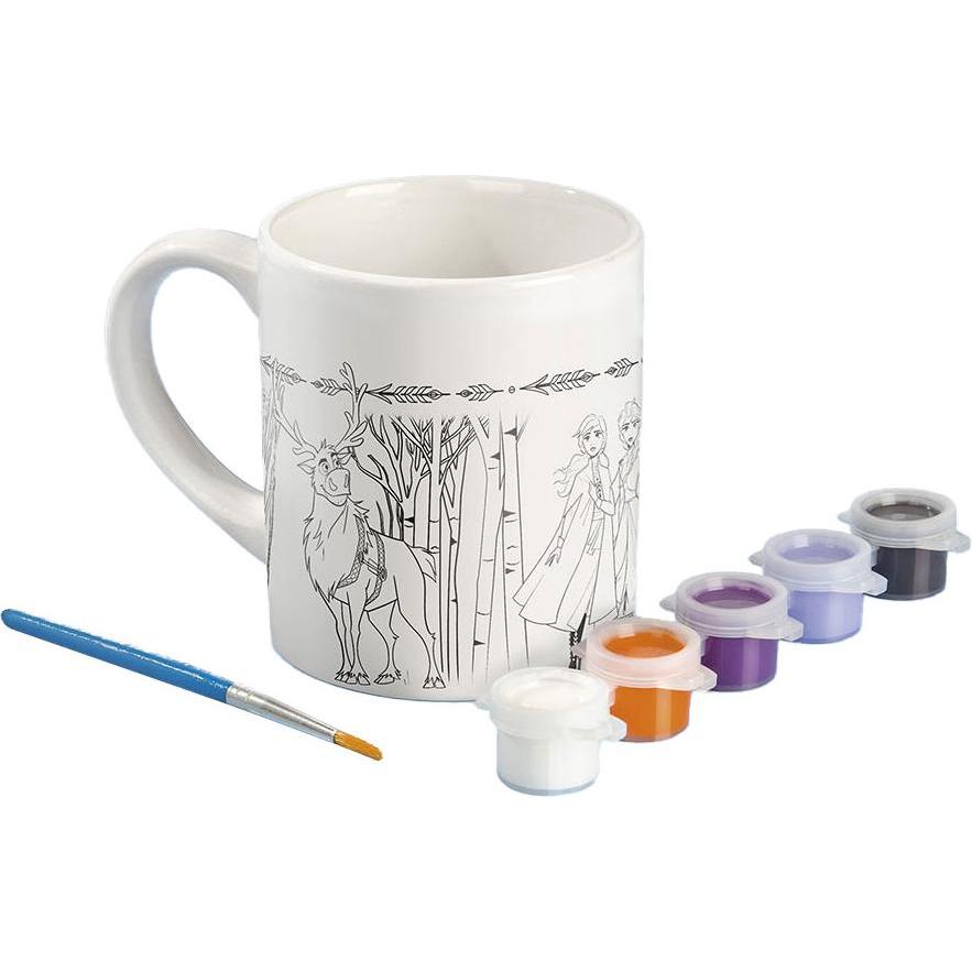 Disney Frozen 2 Tasse zum Bemalen, Tazza, Bianco, Multicolore