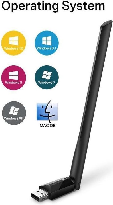Actual product image TP-Link AC600 HIGH GAIN WI-FI USB AD. (USB)