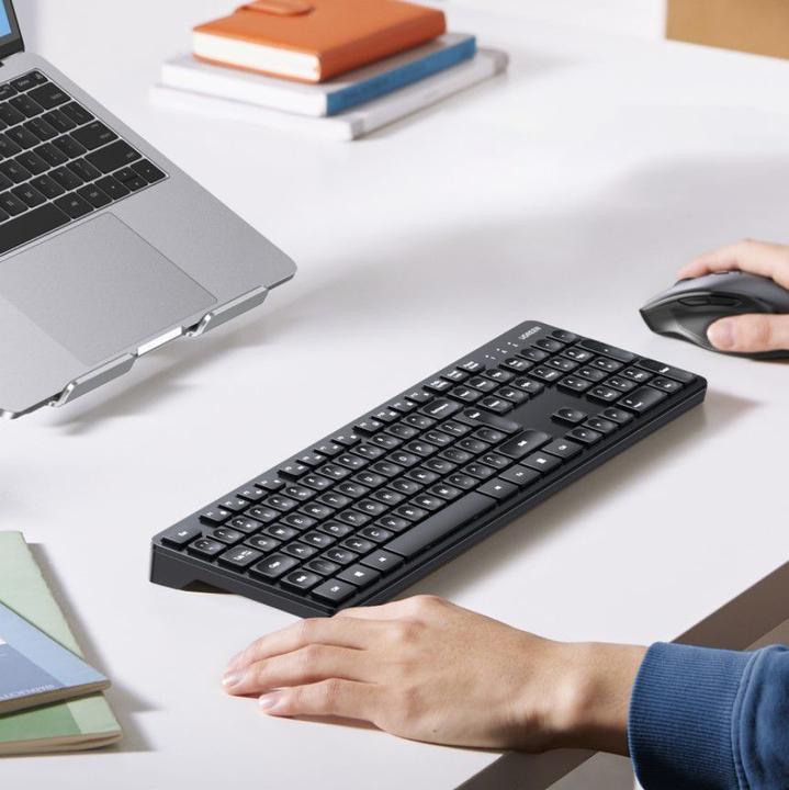 Actual product image Ugreen MK006 wireless mouse and keyboard set 2.4Ghz - black (Eng. Int., Wireless)