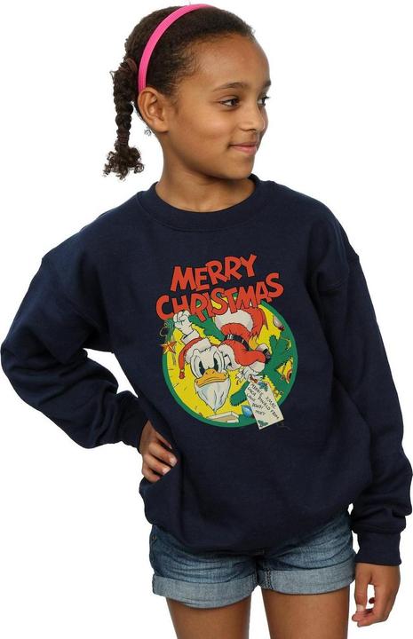 Produktbild Disney Donald Duck Merry Christmas Sweatshirt Mädchen (152, 158)