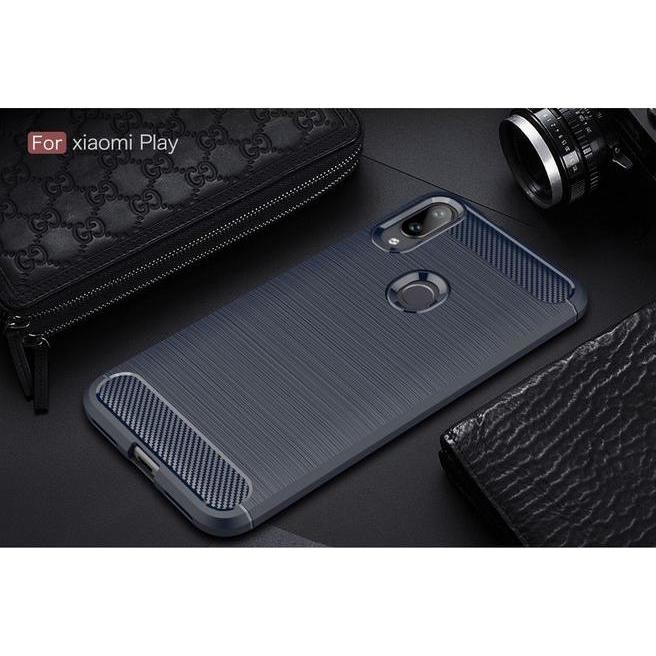 Thumbnail - MU Style Carbon Fiber TPU Softcase Series (Xiaomi Mi Play), Smartphone Hülle, Blau