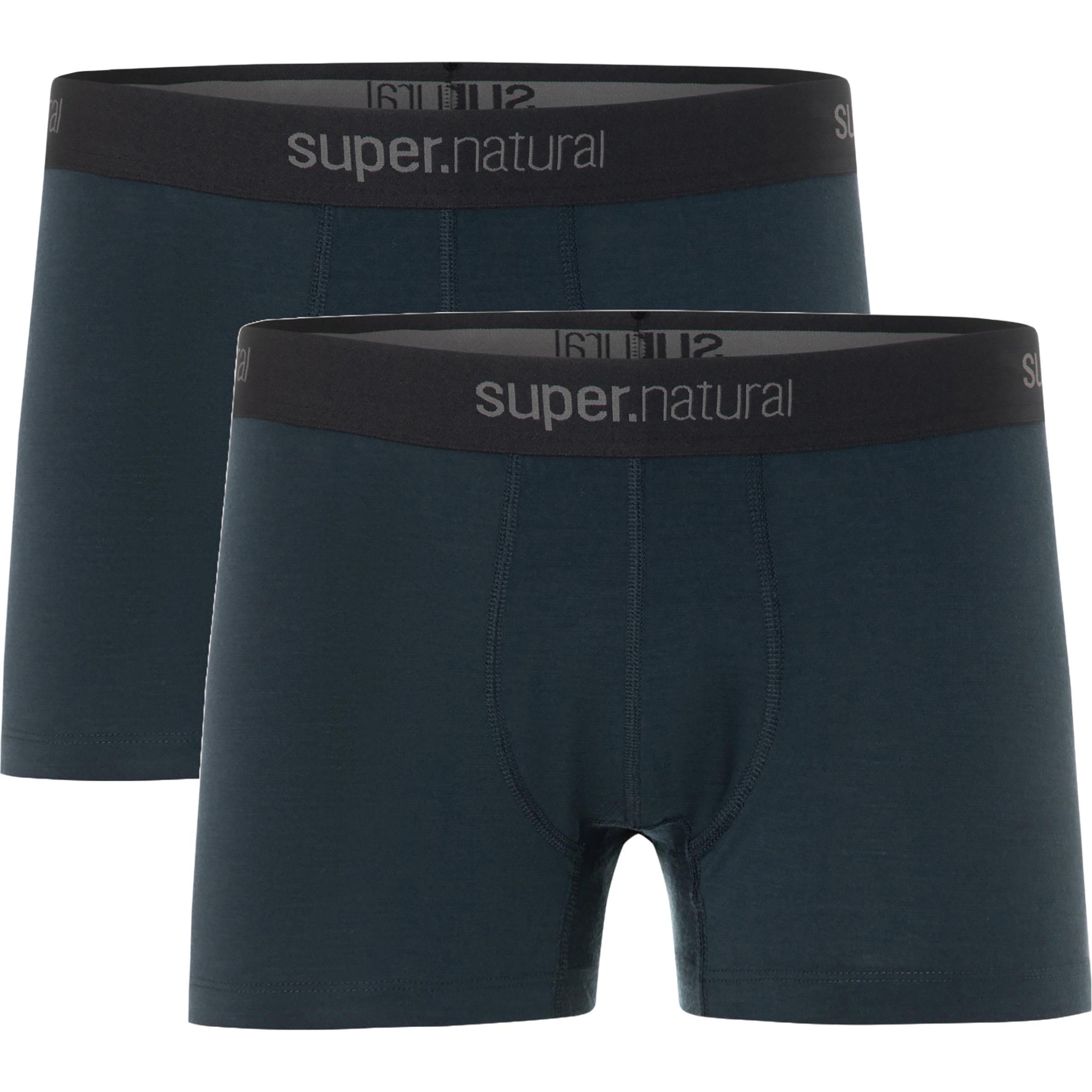 Super Natural, Herren, Funktionsunterhose, Tundra175 2er Pack (XL), Blau, XL