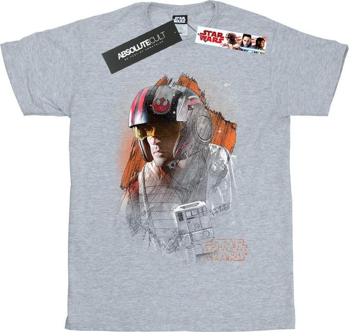 Produktbild Star Wars The Last Jedi Poe Dameron Brushed TShirt Jungen (116)