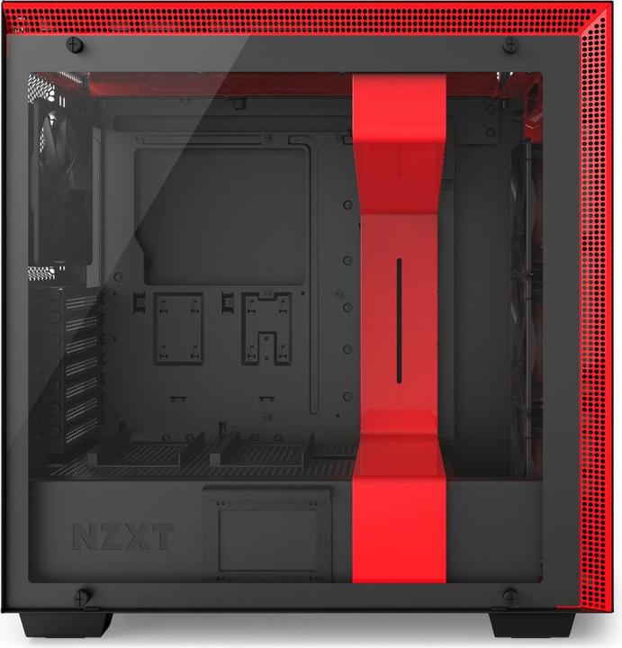 Actual product image NZXT H700i - Red (ATX, mATX, Mini-ITX, E-ATX)