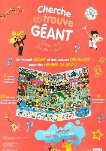 Actual product image Cherche et trouve géant / En avant la musique! (French, Bécue Benjamin, Paku, Mercier Julie, 2023)