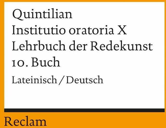 Produktbild Lehrbuch der Redekunst, 10. Buch (Deutsch, Franz Loretto, Quintilianus, 1986)