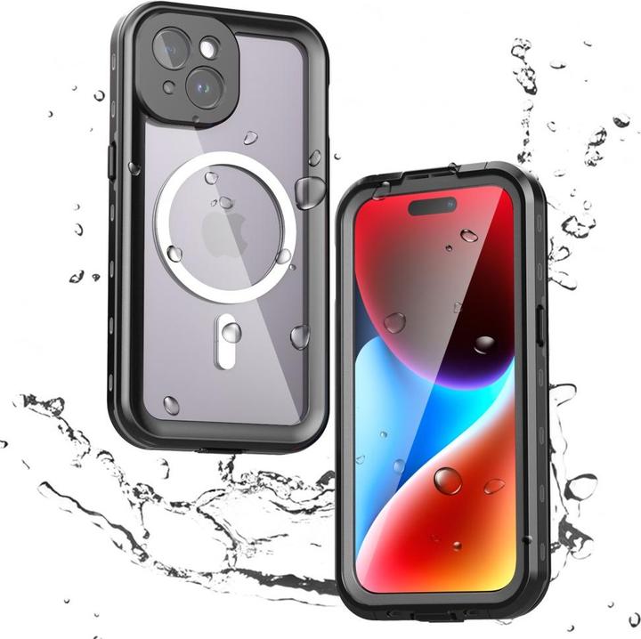 Produktbild Shellbox - Waterproof IP68 MagSafe Case - iPhone 15 - Black (Apple iPhone 15)
