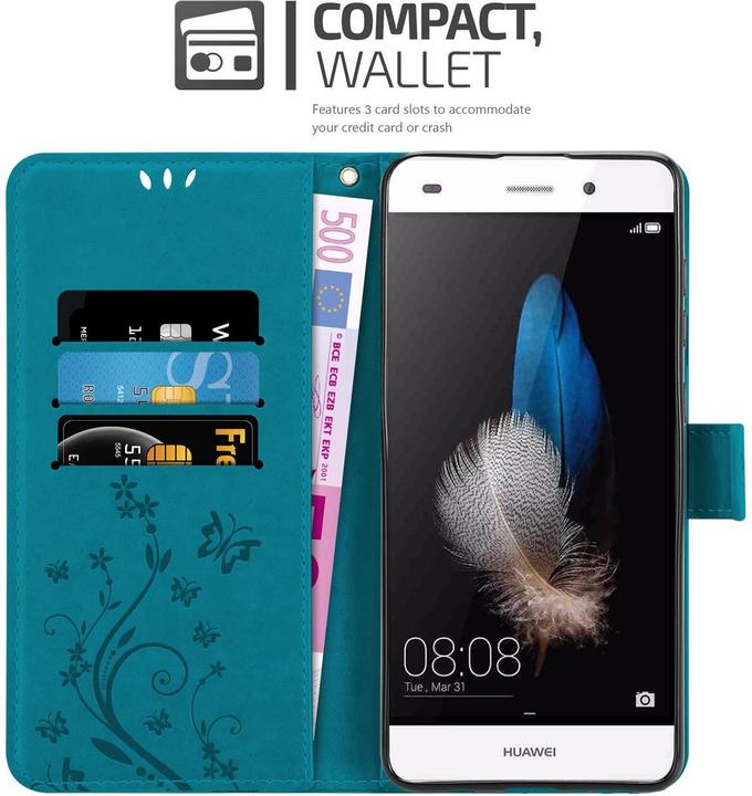Produktbild Cadorabo Flower Book Cover (Huawei P8 Lite)