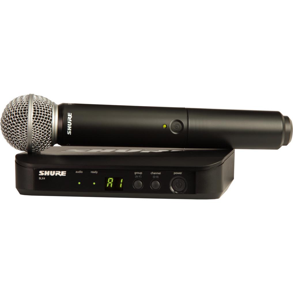 Shure Sistema palmare BLX24E/SM58-H8E (518-542 MHz), Microfono