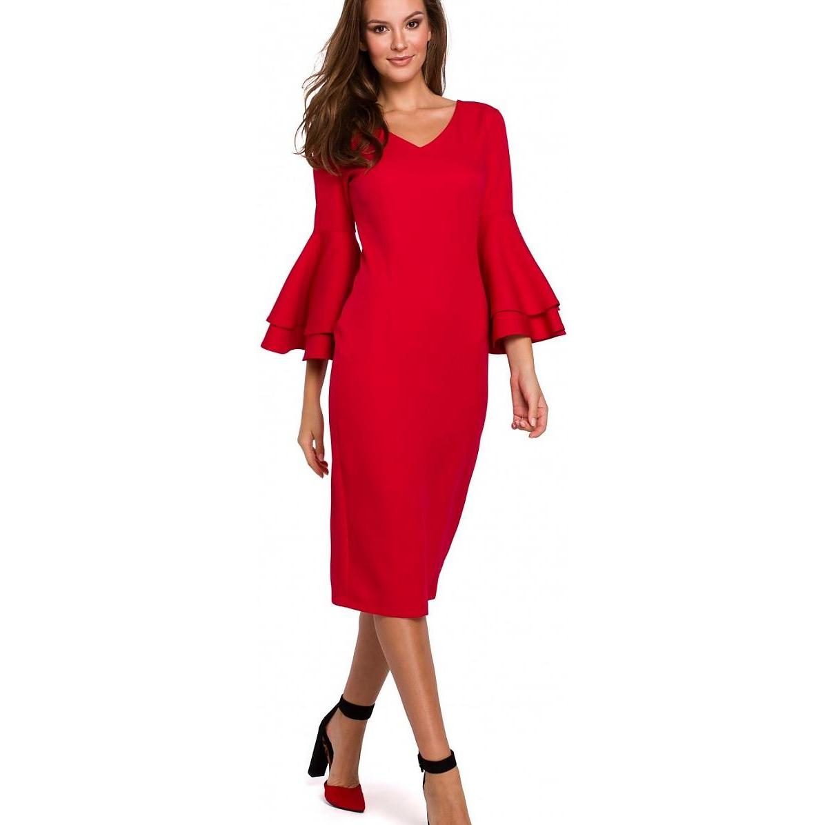 Makover, Damen, Kleider, Cocktailkleid, Rot, (XXL)