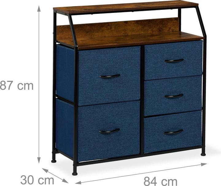 Produktbild Relaxdays Kommode (84 x 30 x 87 cm)