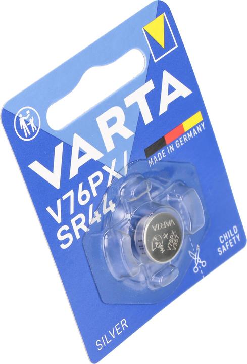 Actual product image Varta Electronics V76PX (1 pcs., SR44, 145 mAh)