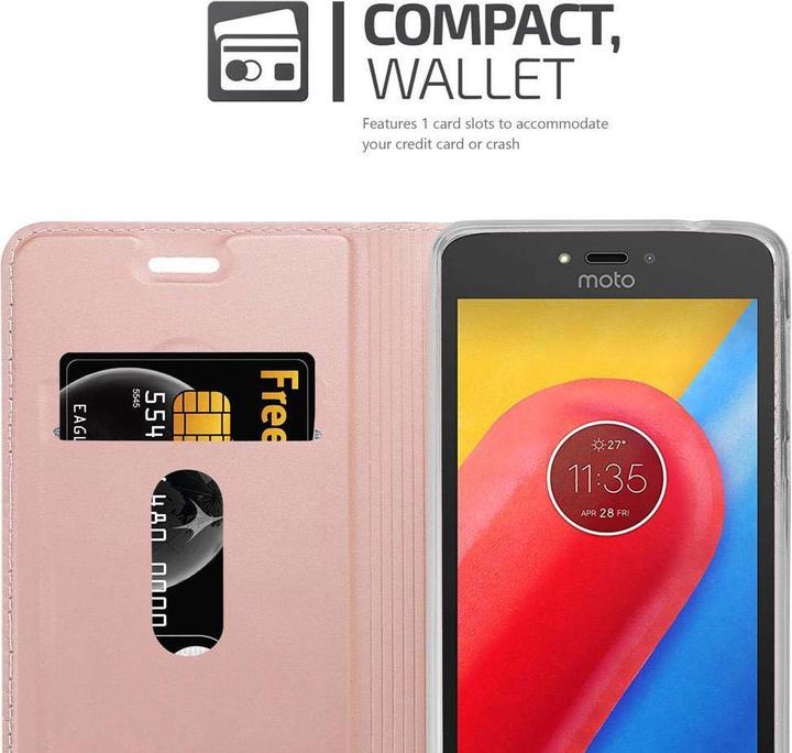 Actual product image Cadorabo Book Classy Style Cover (Motorola Moto C Plus)