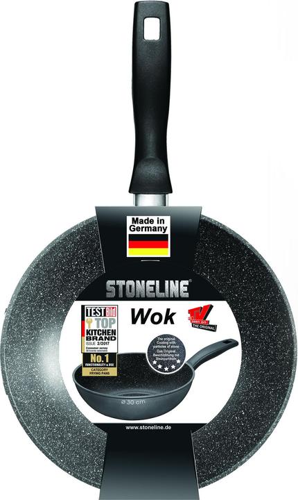 Actual product image Stoneline Wok 30cm, Made in Germany (Wok, Aluminium)